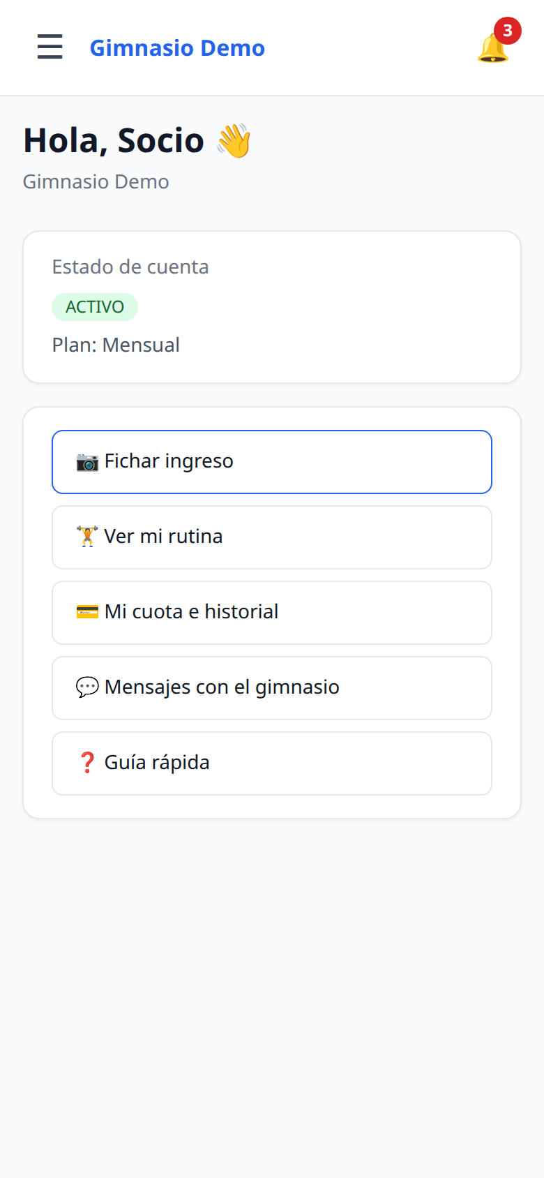 App del socio